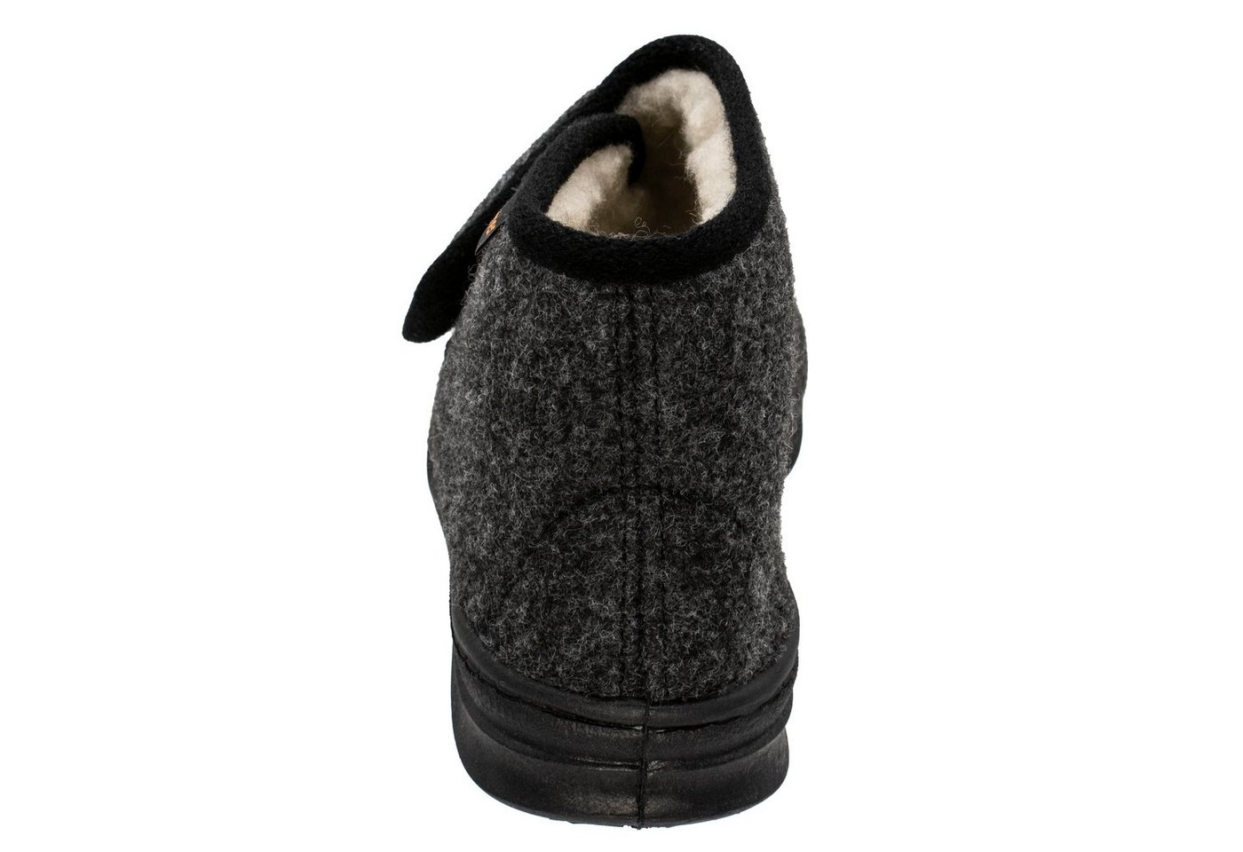 Fischer-Markenschuh Basti Hausschuh mit Klettverschluss, mit Schurwollfutter, Weite H – Bild 5 von 5