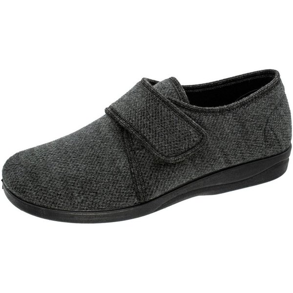 Fischer-Markenschuh Cornelius Hausschuh aus Baumwolle mit Stretch, Weite L, Einlegesohle herausnehmbar