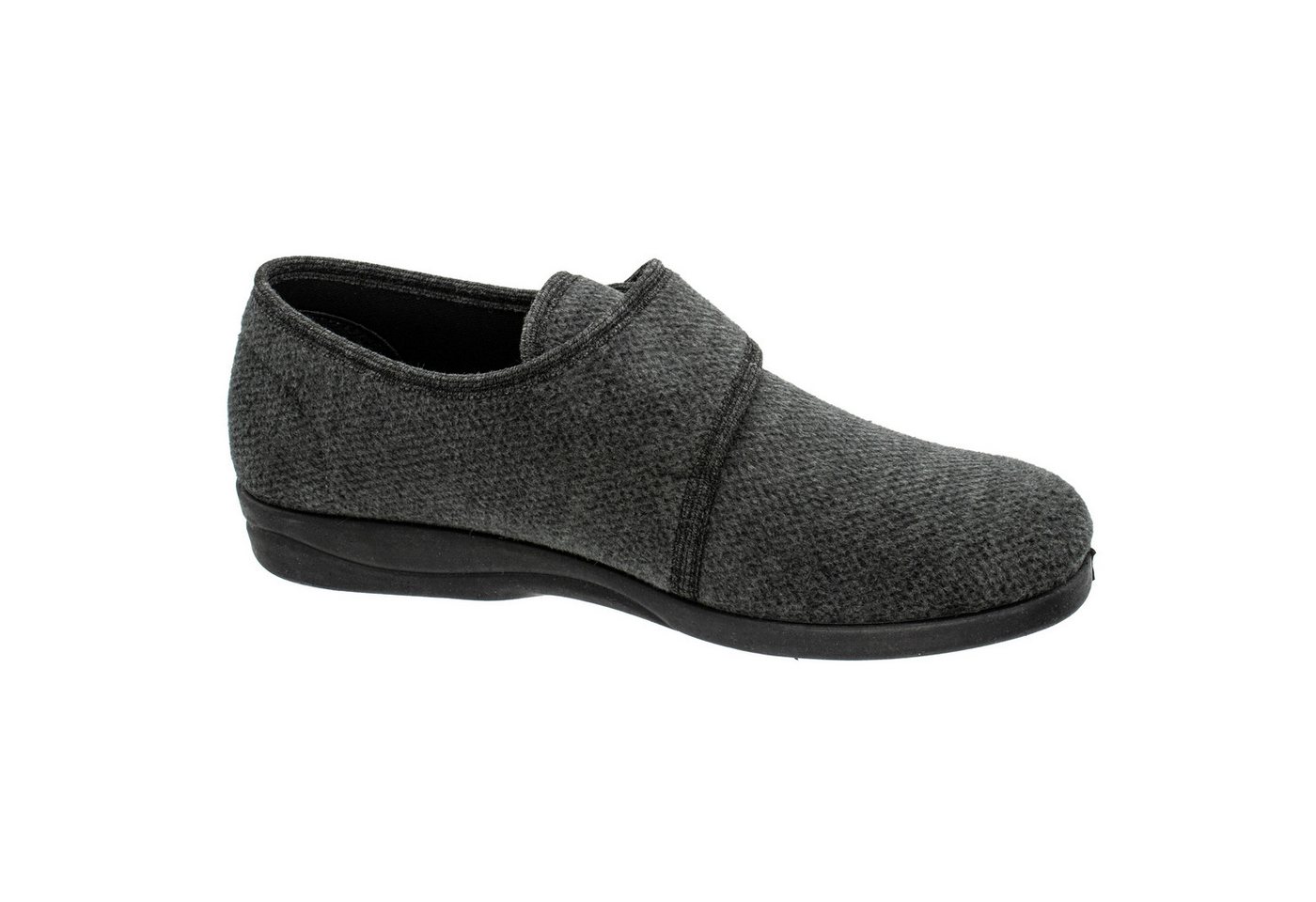Fischer-Markenschuh Cornelius Hausschuh aus Baumwolle mit Stretch, Weite L, Einlegesohle herausnehmbar – Bild 2 von 5