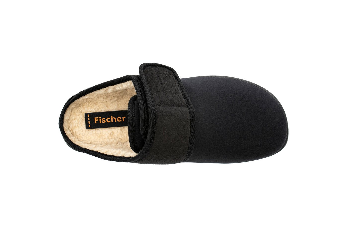 Fischer-Markenschuh Cornelius Pantoffel aus Stretchmaterial/Velour, mit Warmfutter, Weite L – Bild 3 von 5