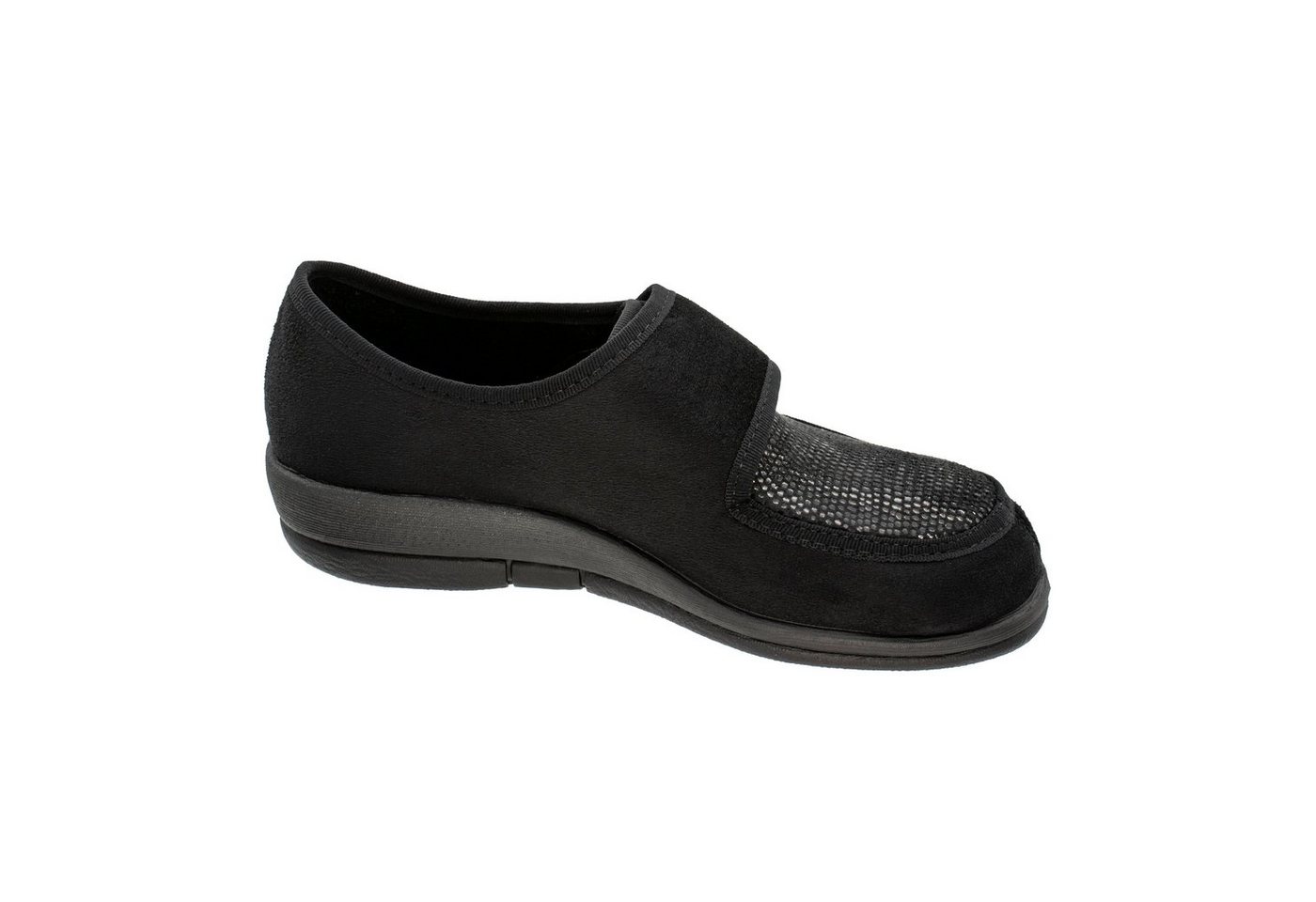 Fischer-Markenschuh Dora Hausschuh Reptilstretch, Klettverschluss, Weite H – Bild 2 von 5
