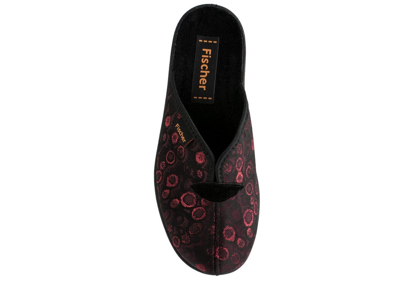 Fischer-Markenschuh Dora Pantoffel mit Frotteefutter, Weite H, V-Schnitt – Bild 3 von 5