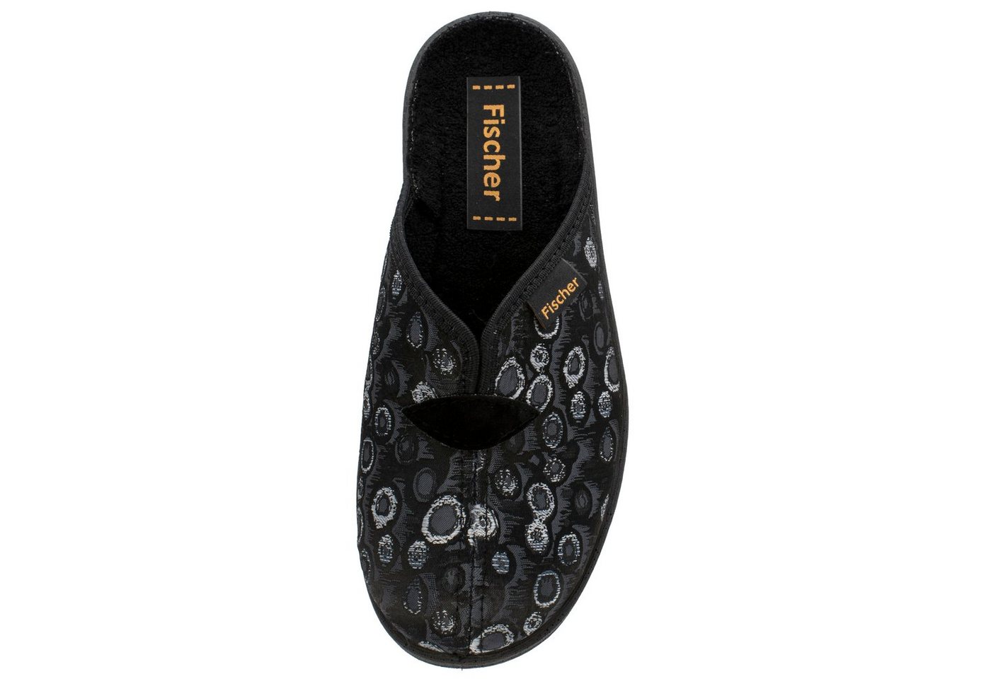 Fischer-Markenschuh Dora Pantoffel mit Frotteefutter, Weite H, V-Schnitt – Bild 3 von 5