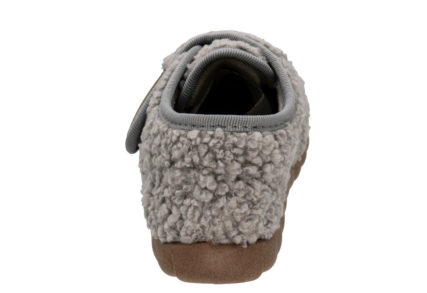 Fischer-Markenschuh Flexi Hausschuh aus Teddystoff, mit Verlours-Futter, mit Klettverschluss – Bild 5 von 5