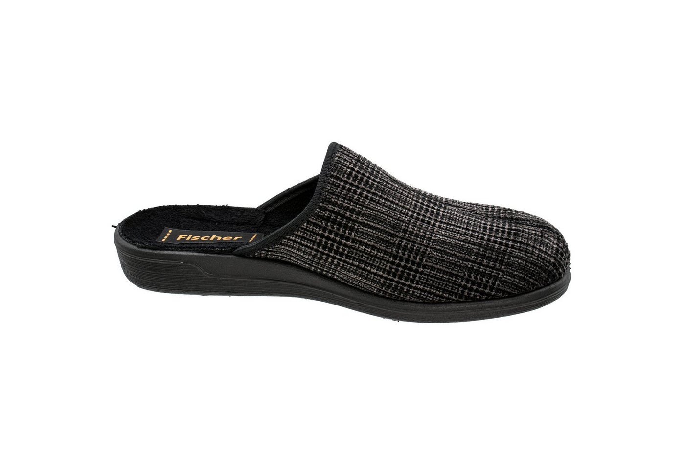 Fischer-Markenschuh Frank Pantoffel Cordsamt, Frotteefutter – Bild 2 von 5