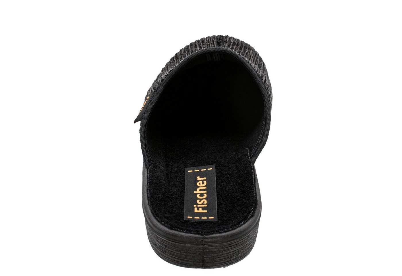 Fischer-Markenschuh Frank Pantoffel Cordsamt, Frotteefutter – Bild 5 von 5