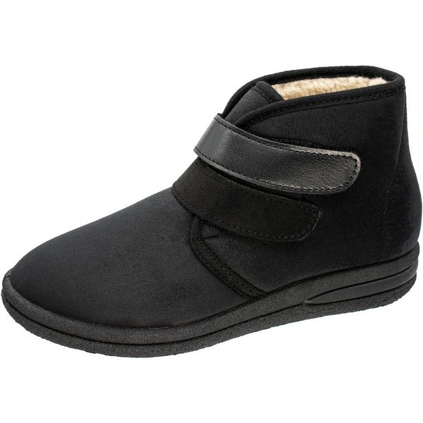 Fischer-Markenschuh Ilse Klettschuh aus Velours, mit Warmfutter, Weite H, zwei Klettverschlüsse