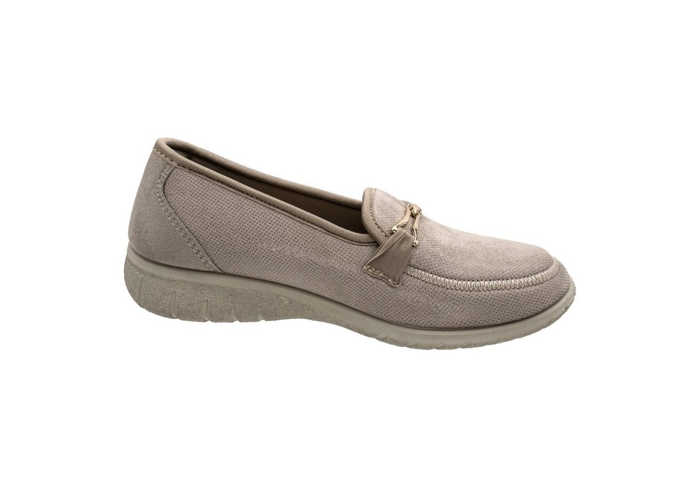 Fischer-Markenschuh Karin Slipper aus Stretchmaterial, Textilfutter, Ledereinlegesohle herausnehmbar – Bild 2 von 5