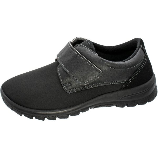 Fischer-Markenschuh Ortho Aktiv Klettschuh aus Stretch/Lederimitat, mit Molton-und Mircotexfutter, Weite H