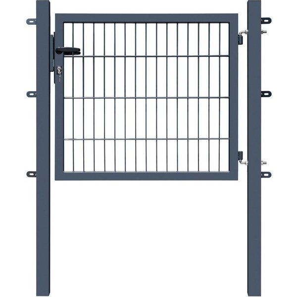 Fischer und Adamek Gartentor Gartentor BASIC Zauntor Gartenpforte, (Breite: 1000 Höhe: 800), inkl Schließzylinder, 3 Schlüssel