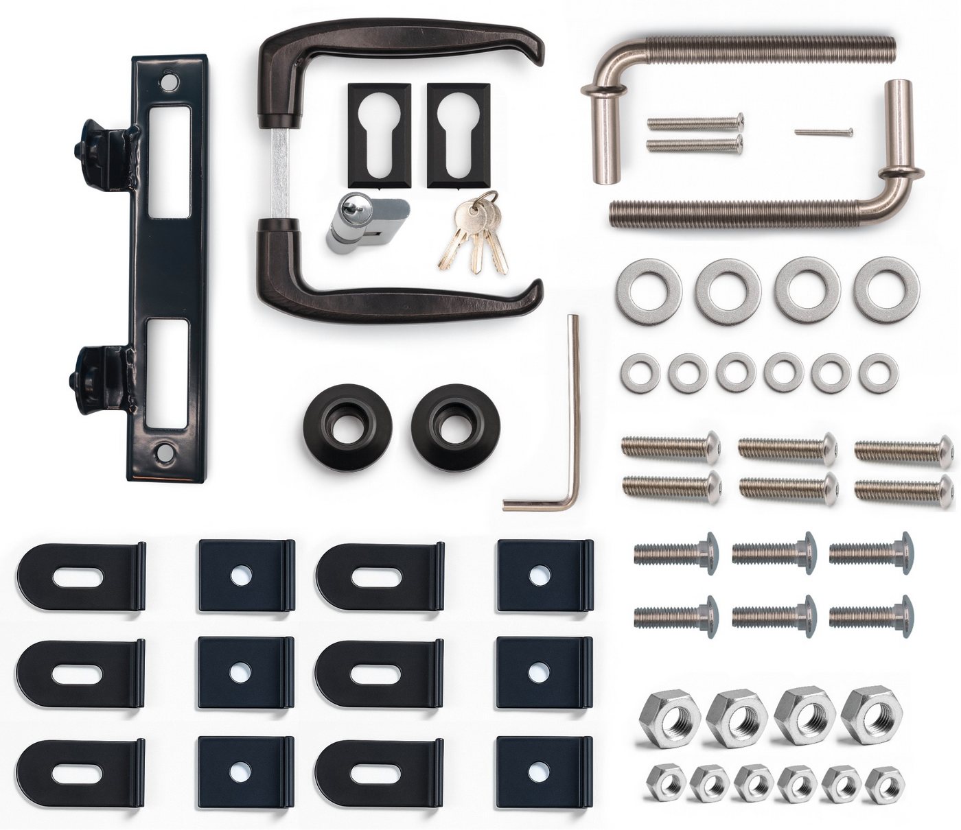 Fischer und Adamek Gartentor Gartentor BASIC Zauntor Gartenpforte, (Breite: 1000 Höhe: 800), inkl Schließzylinder, 3 Schlüssel – Bild 2 von 3