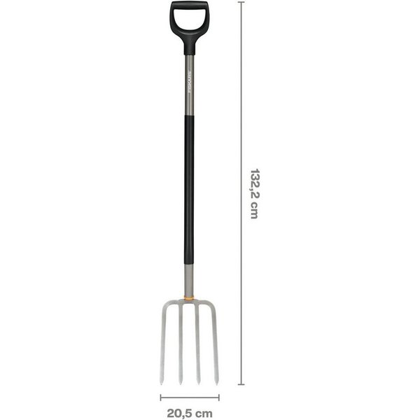 Fiskars Spatengabel, Ergonomic grau