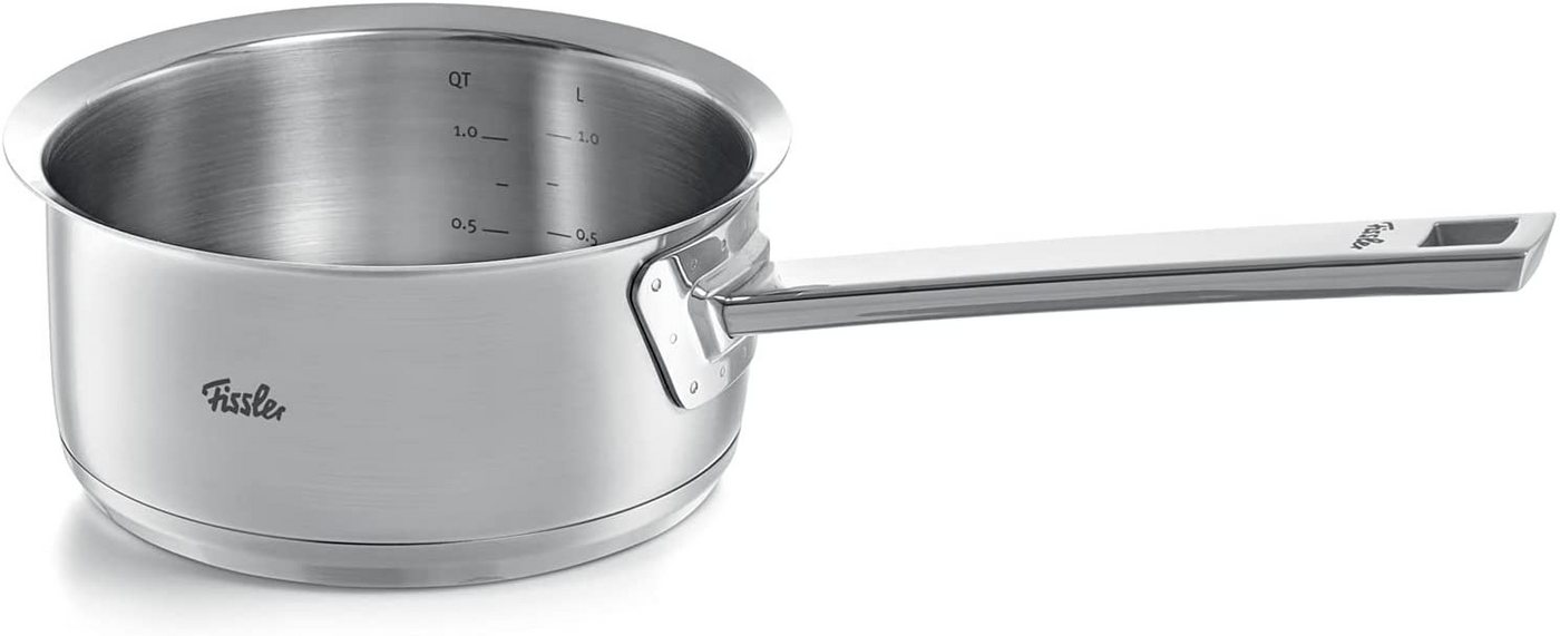 Fissler Kasserolle ORIGINAL-PROFI COLLECTION®, Edelstahl 18/10 (2-tlg), mit breitem Schüttrand, Kaltmetallgriffen. Made in Germany, Induktion – Bild 2 von 5