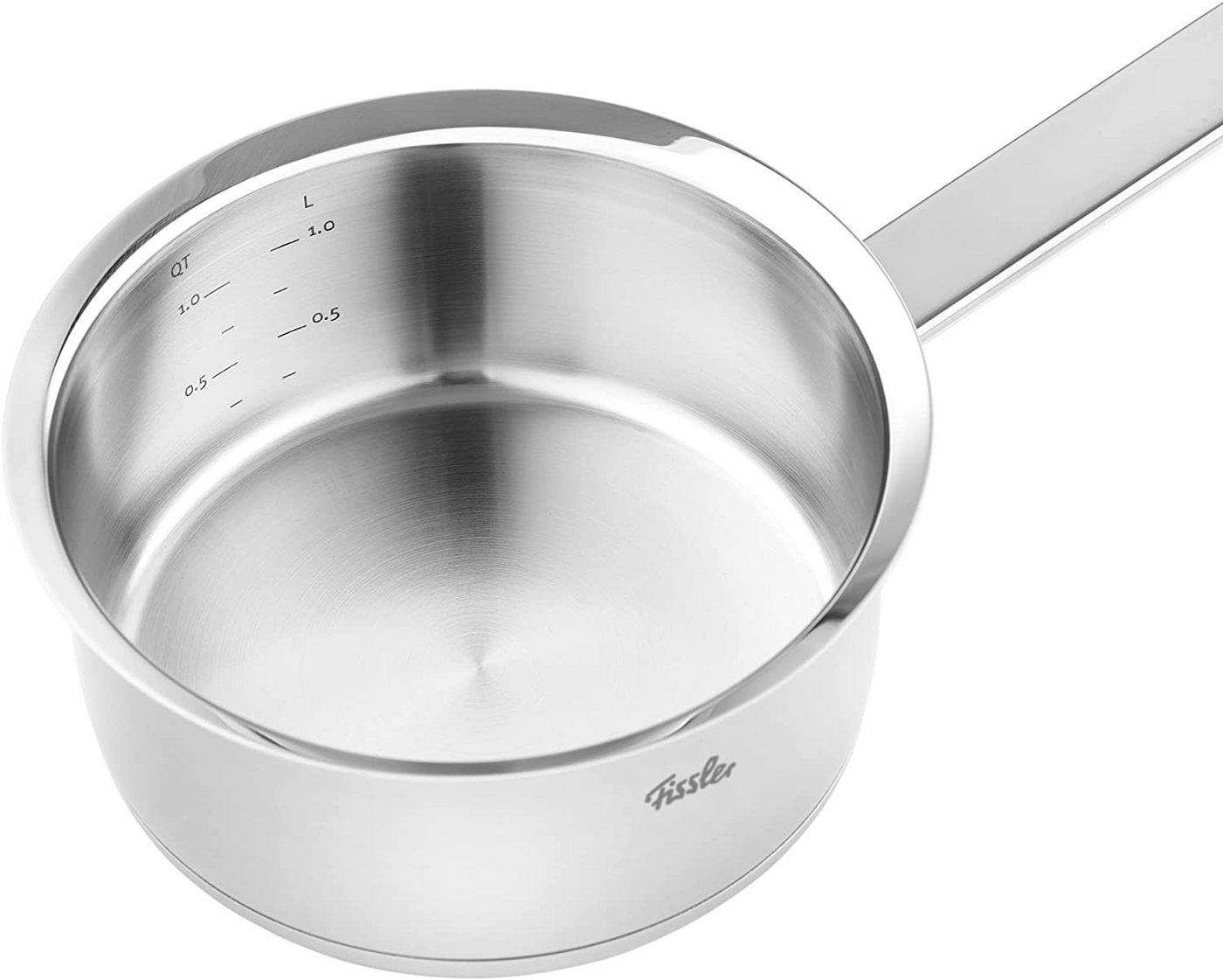 Fissler Kasserolle ORIGINAL-PROFI COLLECTION®, Edelstahl 18/10 (2-tlg), mit breitem Schüttrand, Kaltmetallgriffen. Made in Germany, Induktion – Bild 5 von 5