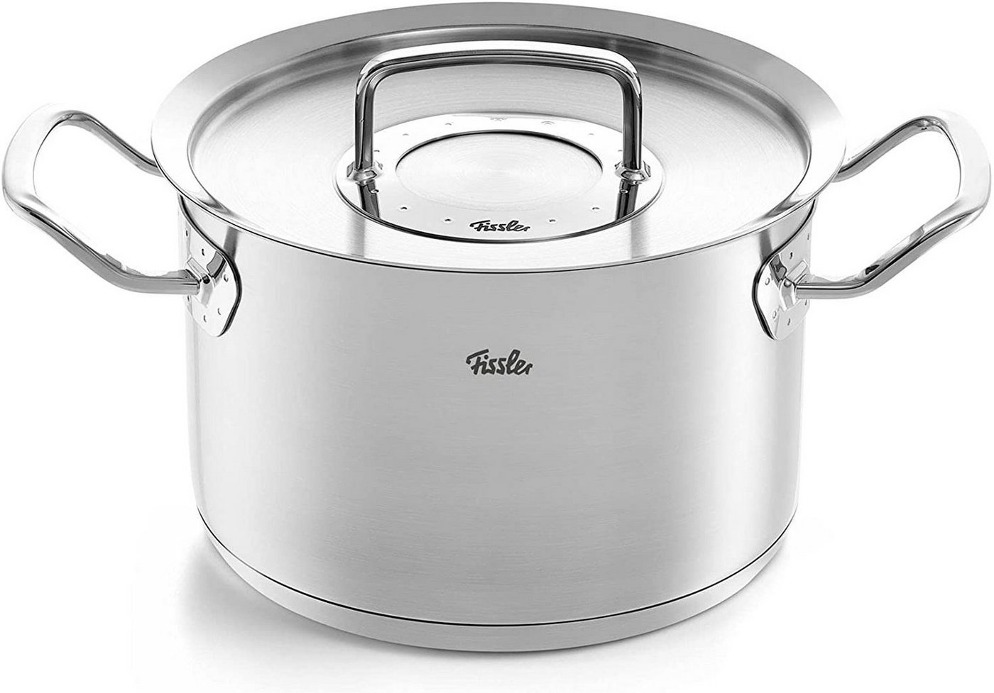Fissler Kochtopf ORIGINAL-PROFI COLLECTION®, Edelstahl 18/10 (2-tlg), mit breitem Schüttrand, Kaltmetallgriffen. Made in Germany – Bild 2 von 5