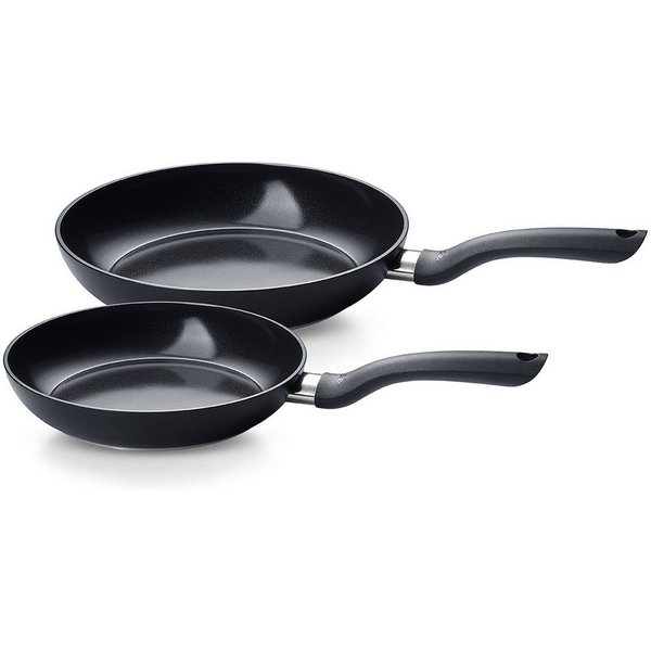 Fissler Pfannen-Set Essential, Aluminium (Set, 2-tlg., je 1x Keramikpfanne 24 + 28 cm), leicht zu reinigen, Made in Germany