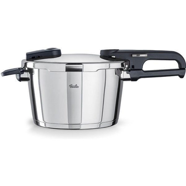 Fissler Schnellkochtopf Vitaquick® Edition, Edelstahl 18/10 (Set, 6-tlg., je 1 Topf 6 + 3,5 Liter, 1 Deckel, 1 Zusatz-Glasdeckel + Zubehör), Made in Germany, mi