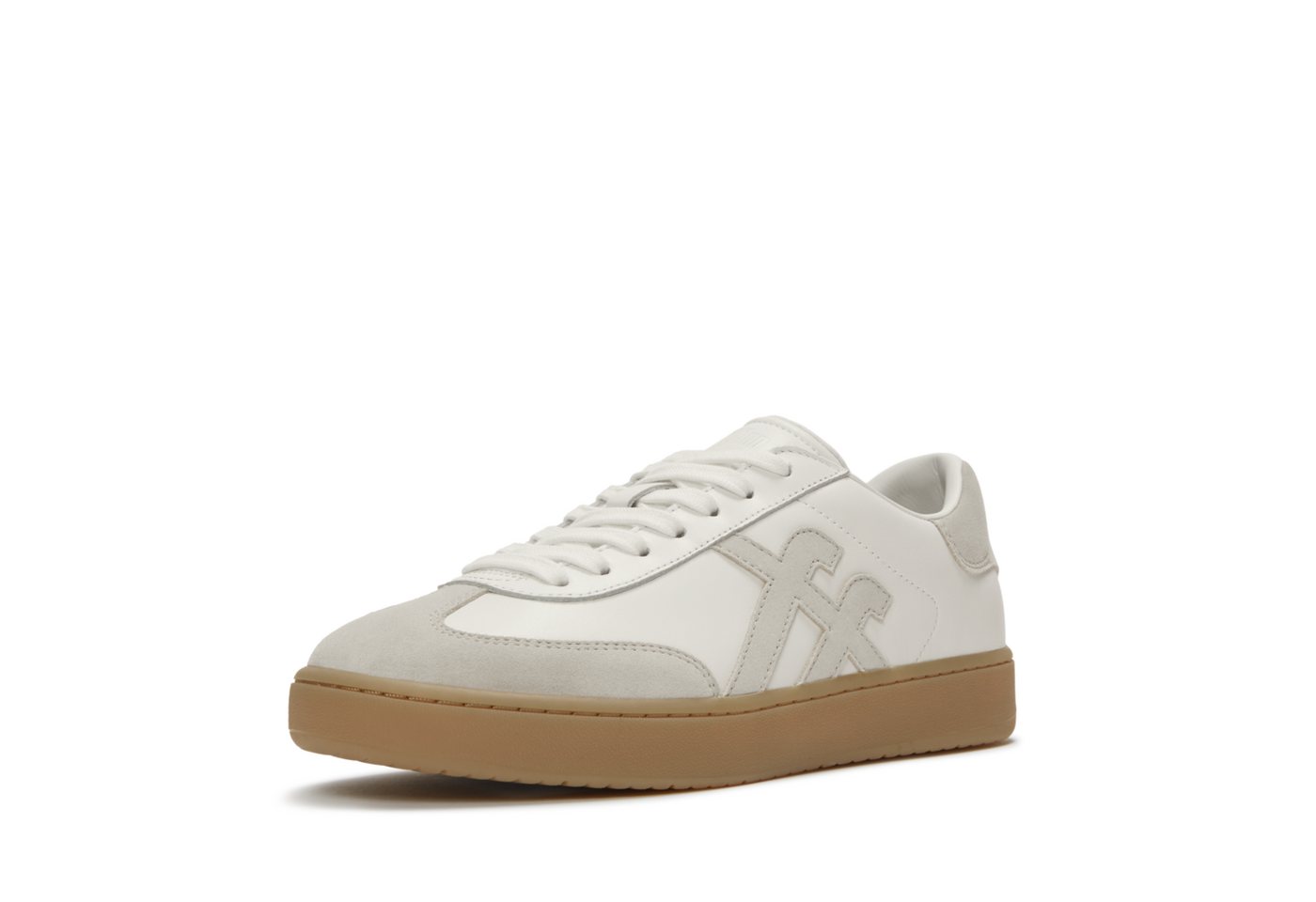 Fitflop THE DASH T-TOE Plateausneaker Freizeitschuh, Halbschuh, Schnürer, Retro Sneaker im Material-Mix – Bild 2 von 4