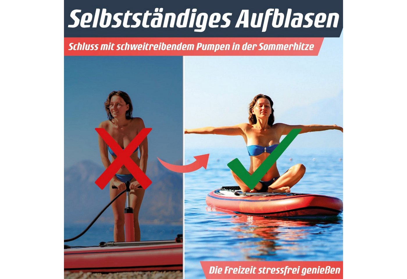 Fitleap SUP-Pumpe Elektrisch 20 PSI, Elektrische Pumpe für SUP Board, 12V Pumpe, 2-in-1…, Robustes Material, Komplettes SUP-Set, stabil, Leicht transportierbar – Bild 5 von 5