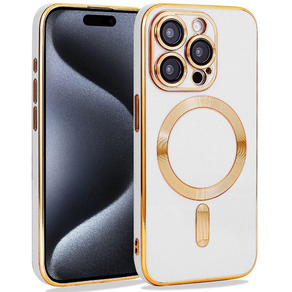 FITSU Handyhülle Case für iPhone 15 Pro Handyhülle MagSafe kompatibel mit Kameraschutz 6,1 Zoll, MagSafe kompatible Schutzhülle für iPhone 15 Pro Hülle Handysch