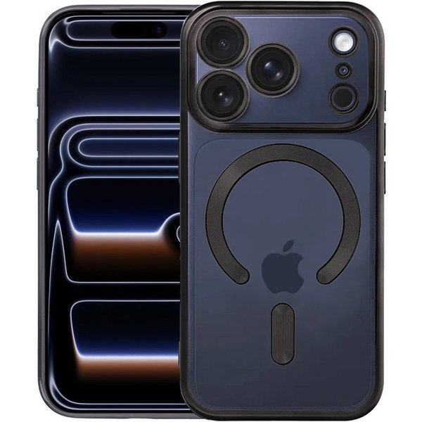 FITSU Handyhülle Handyhülle für iPhone 17 Pro Max mit Kameraschutz MagSafe kompatibel 6,9 Zoll, Transparente Schutzhülle für iPhone 17 Pro Max mit farbigen Rahm