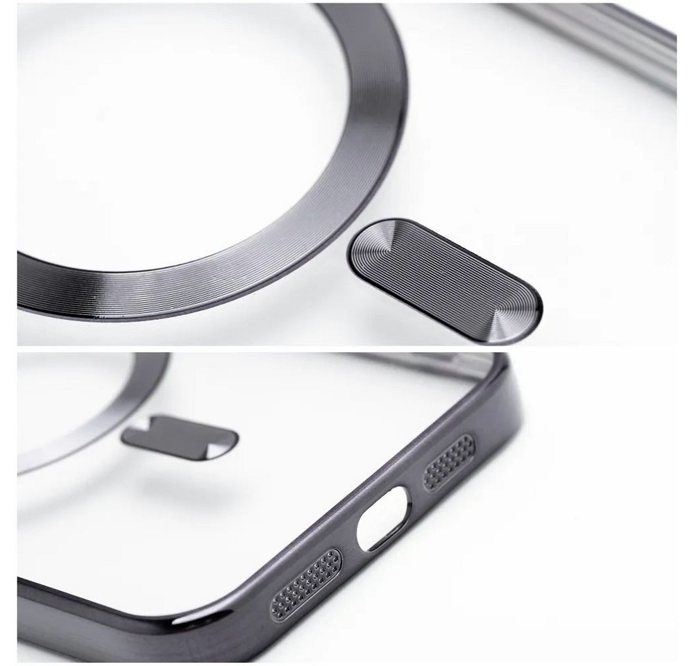 FITSU Handyhülle Schutzhülle für iPhone 17 Pro mit Kameraschutz MagSafe kompatibel 6,3 Zoll, Transparente Schutzhülle für Apple iPhone 17 Pro mit farbigen Rahme – Bild 4 von 5