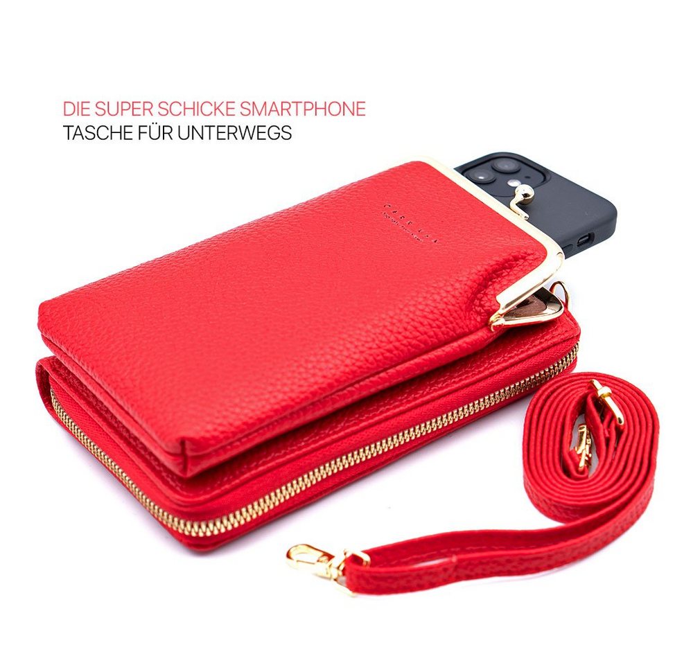 FITSU Mini Bag Umhängetasche, Schultertasche, Handytasche zum Umhängen, Umhängetasche mit Handyfach und abnehmbaren Schultergurt – Bild 3 von 5
