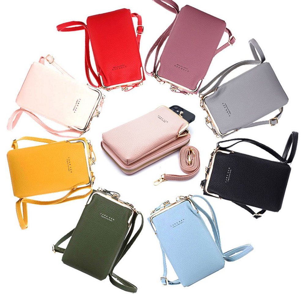 FITSU Mini Bag Umhängetasche, Schultertasche, Handytasche zum Umhängen, Umhängetasche mit Handyfach und abnehmbaren Schultergurt – Bild 5 von 5