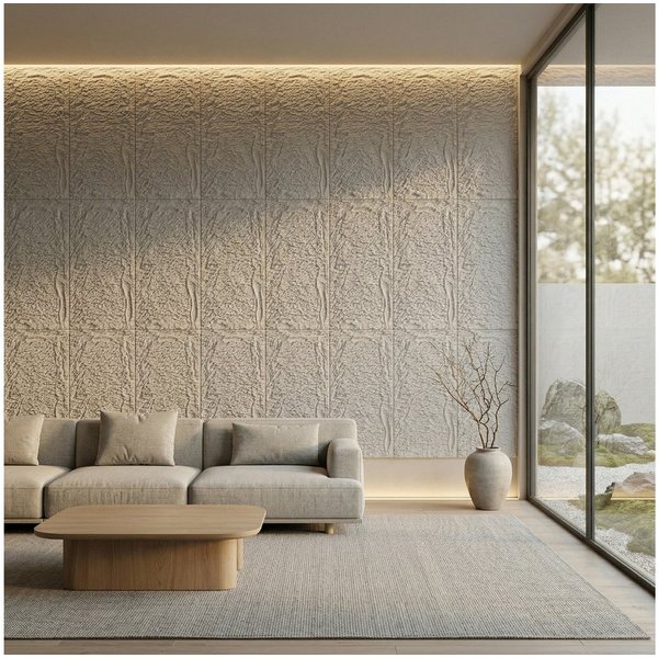 FIVMEN 3D Wandpaneel 120x60 cm Steinoptik Polystyrol Wandverkleidung 5cm dick, (6-tlg) Leichte Deckenpaneele & Wandplatten, für Wohnzimmer Küche