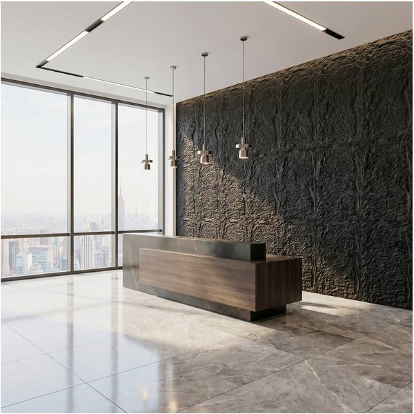 FIVMEN 3D Wandpaneel 120x60 cm Steinoptik Polystyrol Wandverkleidung 5cm dick, (4-tlg) Leichte Deckenpaneele & Wandplatten, für Wohnzimmer Küche