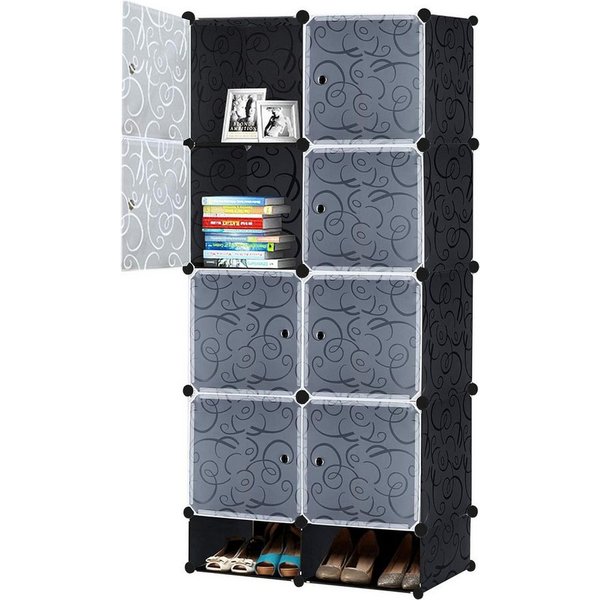 FIVMEN Kleiderschrank DIY Regalsystem Platzsparendes Steckregalsystem