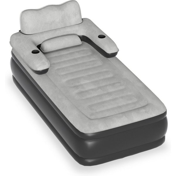 FIVMEN Luftbett Luftmatratze Flocked Selbstaufblasend mit Elektrischer Pumpe, Luftmatratze Luftbett Premium Gästebett Aufblasbare Matratze