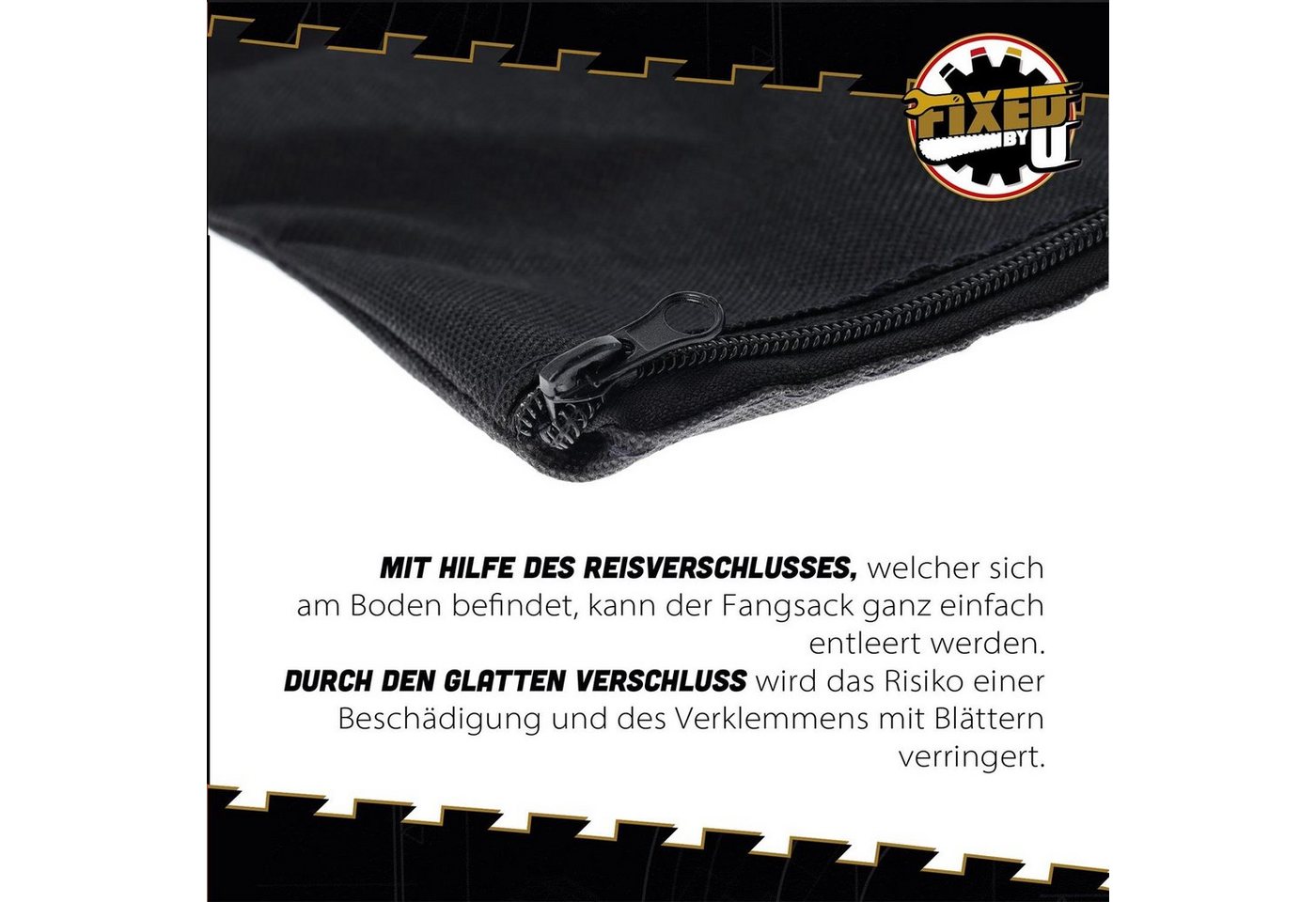 FixedByU Fangsack Universal Fangsack, für die meisten Laubsauger passend, 40 l, Test1 – Bild 4 von 5