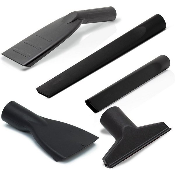 FixedByU Staubsaugerdüsen-Set Ø 35 mm universal, 5 teilig mit Fugendüse, Polsterdüse, Autodüse, Zubehör für Nass-Trockensauger, Staubsauger, Werkstattsauger mit