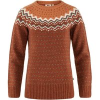 FJÄLLRÄVEN Fjällräven Damen Pullover Övik Knit Sweater, Größe L in Orange