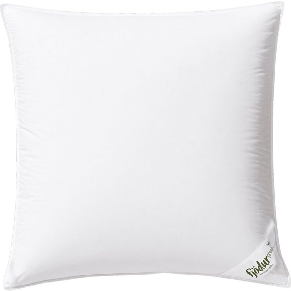 fjödur 3-Kammer-Kopfkissen Fleur, Kissen Made in Germany, Füllung: Außen: 50% Daunen % 50 %Federn, Innenkern aus Federn, Bezug: Bio-Baumwolle, Das 3-Kammerkisse