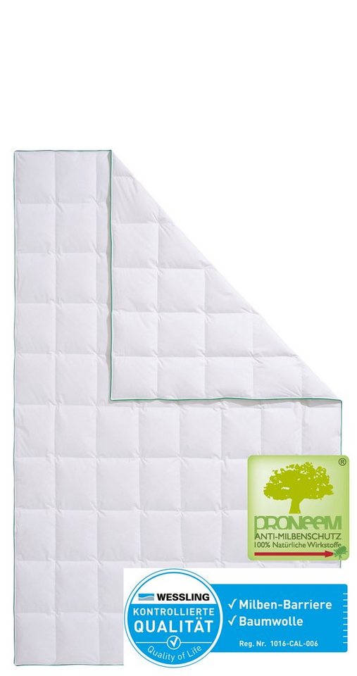 fjödur Daunenbettdecke Fee, Bettdecke 135x200, 155x220 cm und weitere Größen, Füllung: 80% Daunen, 20% Federn, Bezug: 100% Baumwolle, Hergestellt in Deutschland – Bild 3 von 5