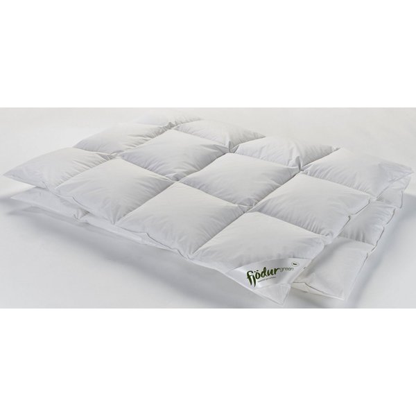 fjödur Daunenbettdecke Fleur, Füllung: 90% Daunen 10 % Federn, Bezug: Bio-Baumwolle, Bettdecken 135 x 200 cm und in vielen weiteren Größen erhältlich.