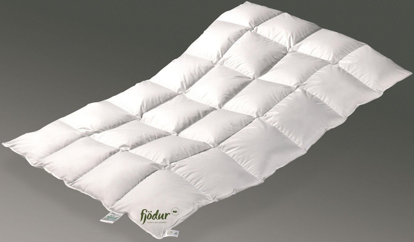 fjödur Federbettdecke Fabiennes Basic, Bettdecken für Winter, Decke, Füllung: 85% Federn, 15% Daunen, Bezug: 100% Baumwolle, Bettdecke 135x200 cm, allergiker ge – Bild 2 von 5