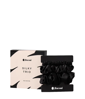 flaconi Collection Scrunchie Trio aus 100% Seide Haargummi · 3 Stk