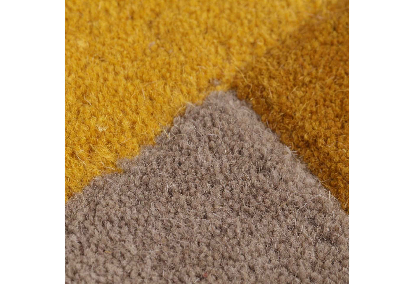 FLAIR RUGS Läufer Abstract Collage, 100% Wolle, Karo Design, rechteckig, Höhe: 11 mm, Patchwork, modern, mehrfarbig, Läufer, Wohnzimmer, Flur, Schlafzimmer – Bild 3 von 5