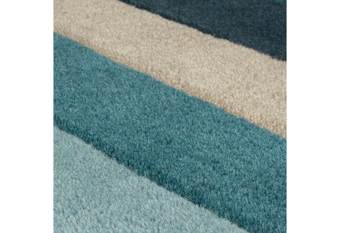 FLAIR RUGS Läufer Abstract Collage, 100% Wolle, Karo Design, rechteckig, Höhe: 11 mm, Patchwork, modern, mehrfarbig, Läufer, Wohnzimmer, Flur, Schlafzimmer – Bild 3 von 5