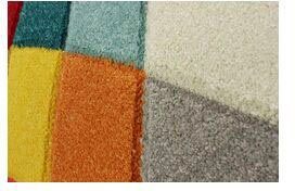 FLAIR RUGS Teppich Rhumba, rund, Höhe: 10 mm, fußbodenheizungsgeeignet, geometrisches & buntes Muster, Rauten – Bild 2 von 5