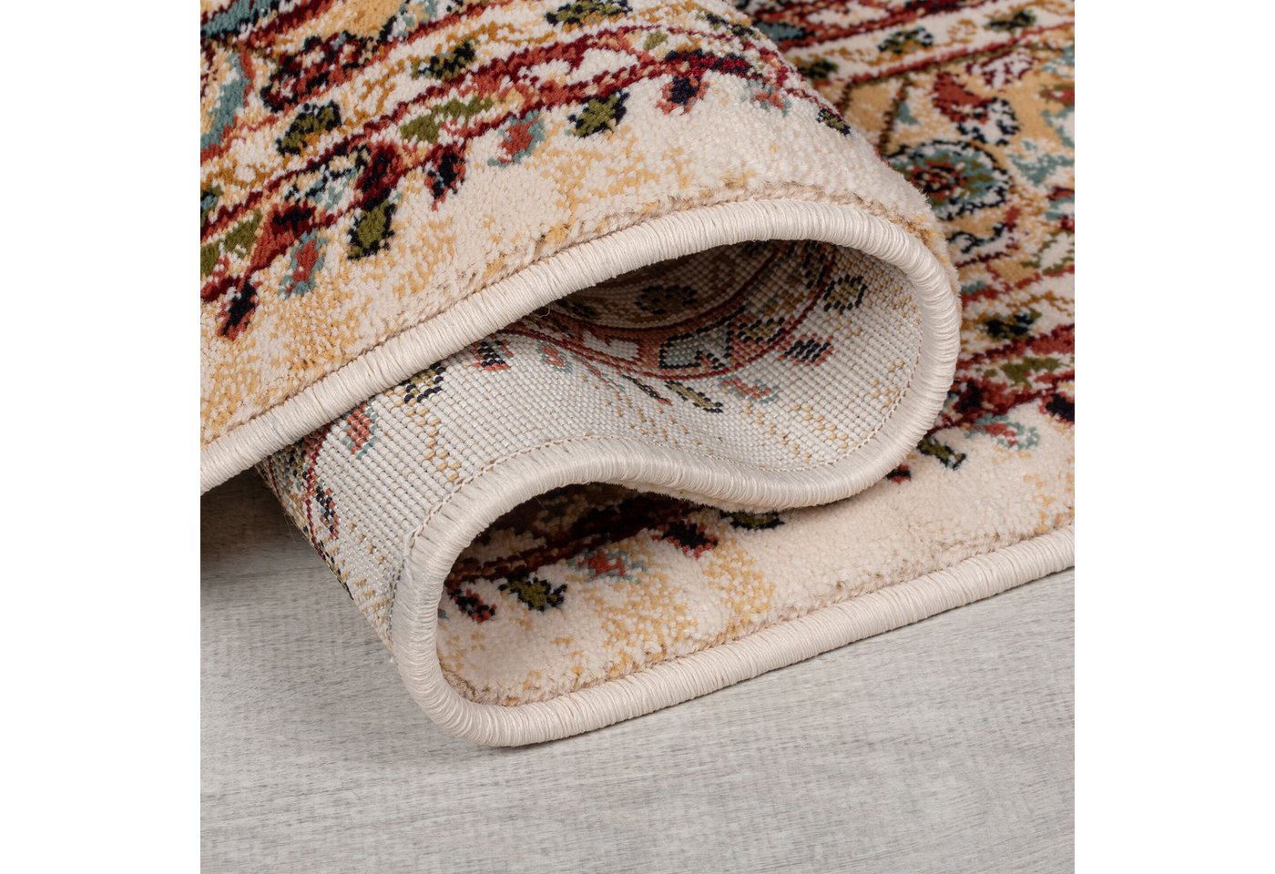 FLAIR RUGS Teppich Sandford, rechteckig, Höhe: 12 mm, Sandford Vintage gemusterter Teppich – Bild 3 von 5