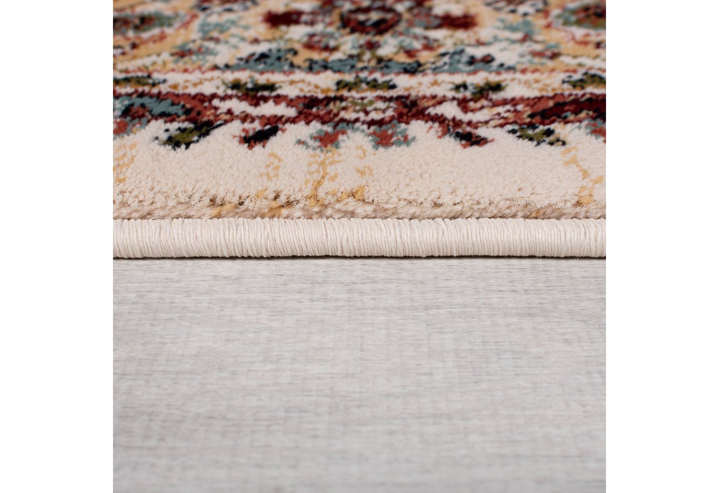 FLAIR RUGS Teppich Sandford, rechteckig, Höhe: 12 mm, Sandford Vintage gemusterter Teppich – Bild 4 von 5