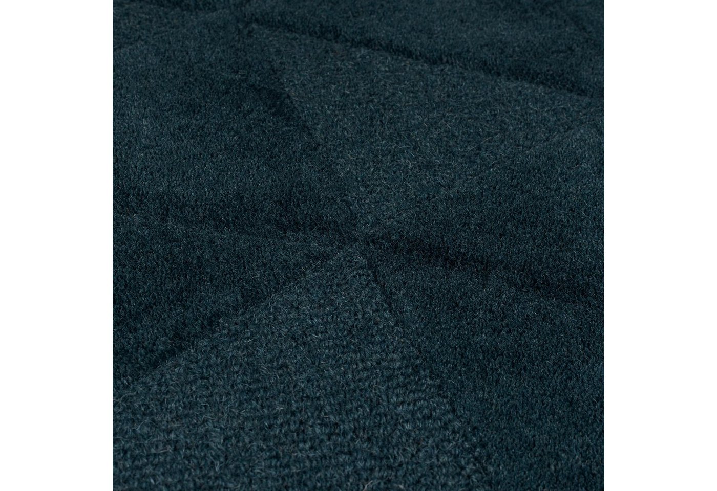 FLAIR RUGS Teppich SHARD, rechteckig, Höhe: 10 mm, Hoch-Tief Effekt, Handgearbeitet, 100 % Wollflor – Bild 4 von 5
