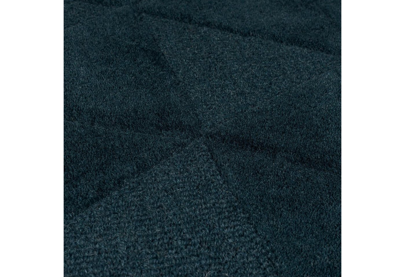 FLAIR RUGS Teppich SHARD, rechteckig, Höhe: 10 mm, Hoch-Tief Effekt, Handgearbeitet, 100 % Wollflor – Bild 4 von 5