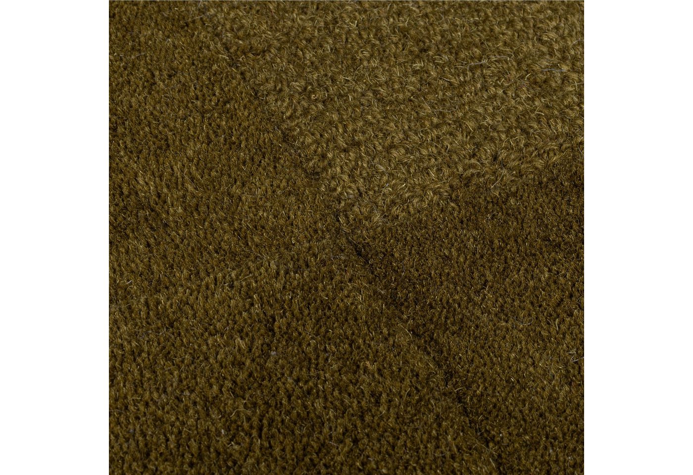 FLAIR RUGS Wollteppich CHECKERBOARD, rechteckig, Höhe: 10 mm, Hoch-Tief-Effekt, Wohnzimmer, Schlafzimmer, 100 % Wollflor – Bild 5 von 5