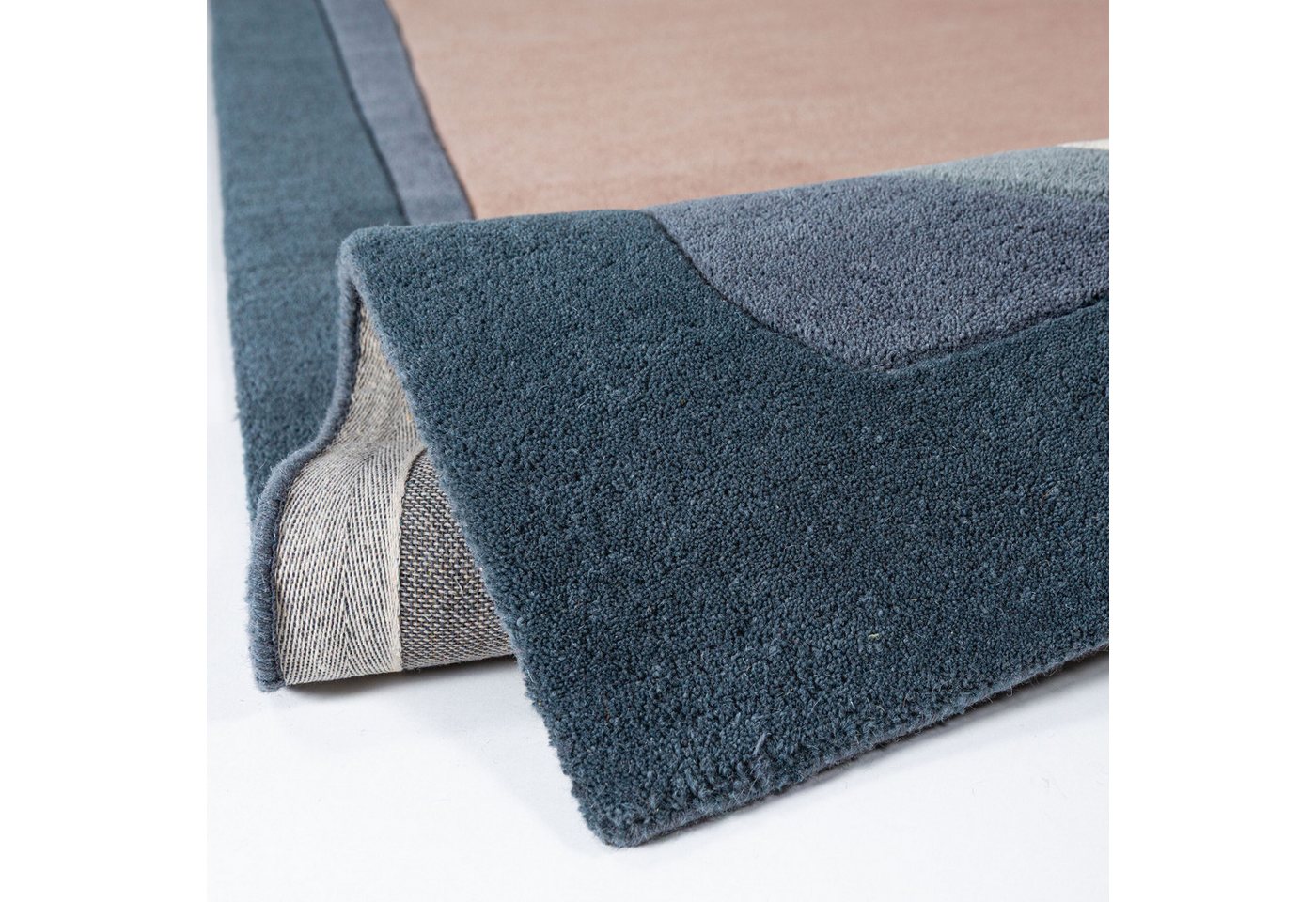 FLAIR RUGS Wollteppich ELWIN, rechteckig, Höhe: 8 mm, aus 100% Wolle, Abstraktes Design mit Kunstcharakter – Bild 3 von 5