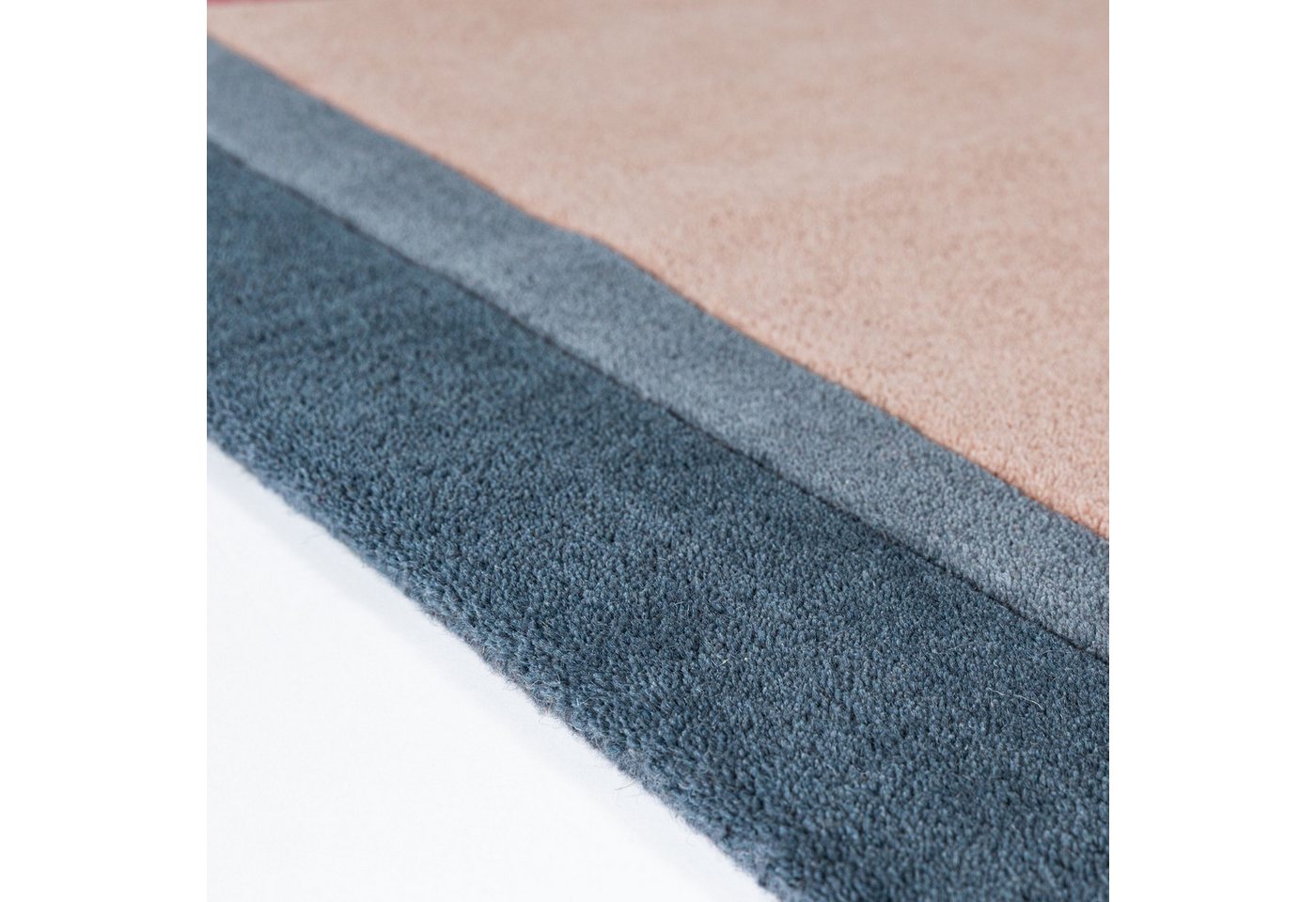 FLAIR RUGS Wollteppich ELWIN, rechteckig, Höhe: 8 mm, aus 100% Wolle, Abstraktes Design mit Kunstcharakter – Bild 4 von 5
